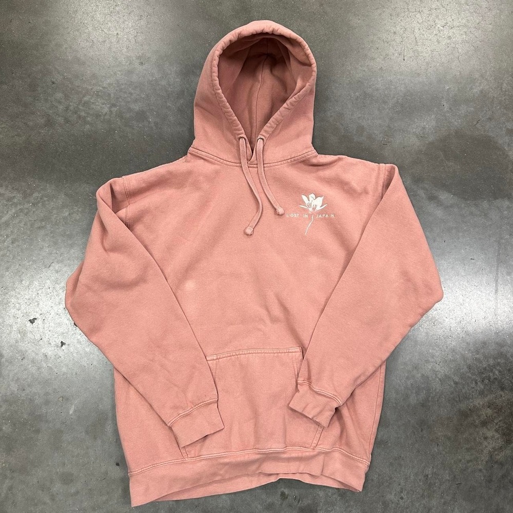 Peach Shawn Mendes Lost in Japan single release hoodie Size Sm